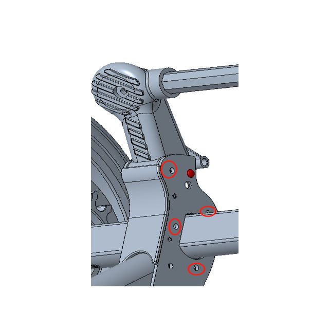 Vis verrouillage barre de frein Kit moteur