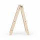 Pikko set triangle pliable pikler + toboggan/escalade - Naturel