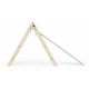 Pikko set triangle pliable pikler + toboggan/escalade - Naturel