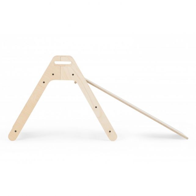 Piky set triangle pikler + toboggan / escalade - Naturel