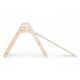 Piky set triangle pikler + toboggan / escalade - Naturel