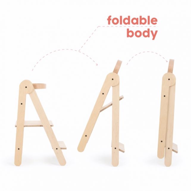 Tour d'apprentissage pliable Mamatoys - Naturel